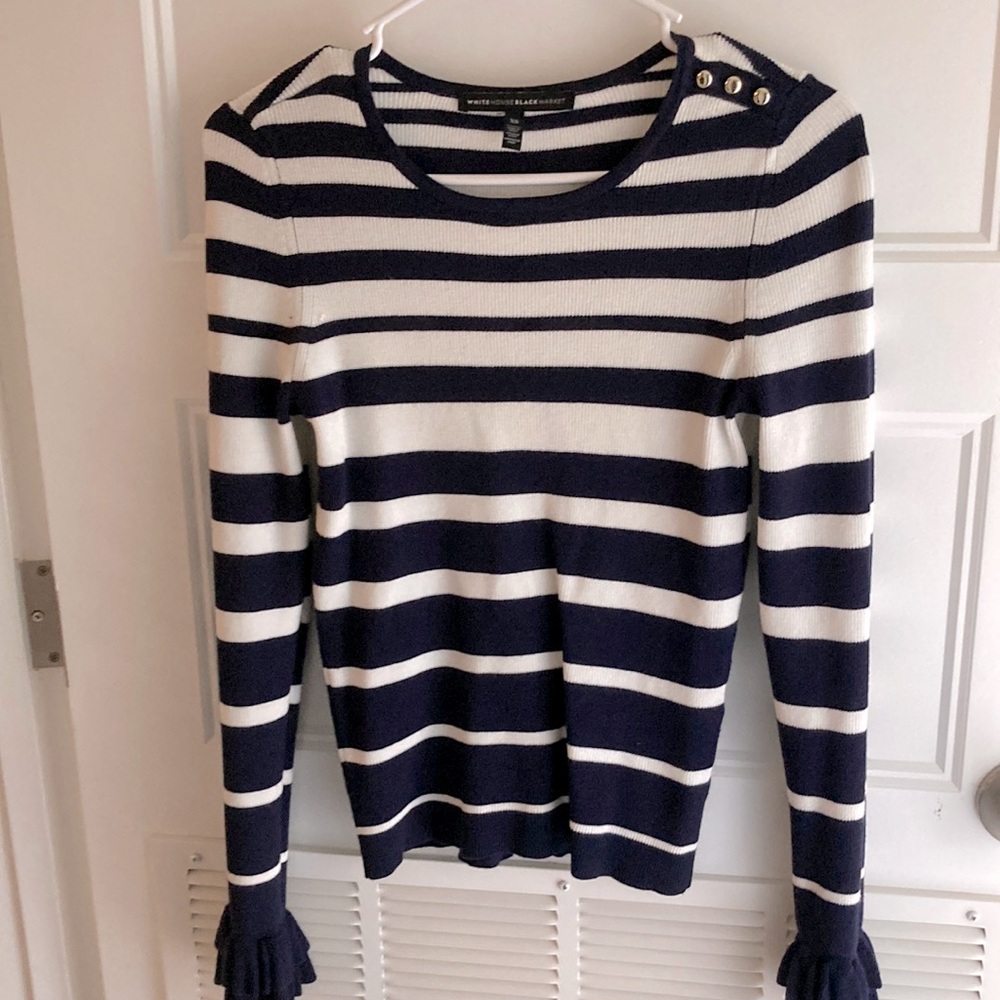 Navy Striped blouse